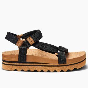 Reef Cushion Rem Hi Sandals Black/Tan Size 7